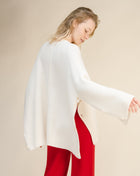 Cashmere Mix Oversized Cape Sweater-2