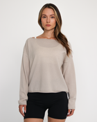 Romy Off Shoulder Cashmere Sweater-1