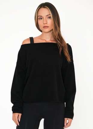 Romy Off Shoulder Cashmere Sweater-6