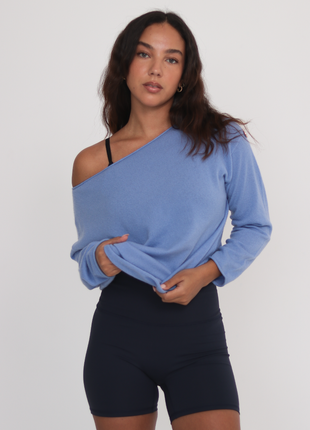 Romy Off Shoulder Cashmere Sweater-5