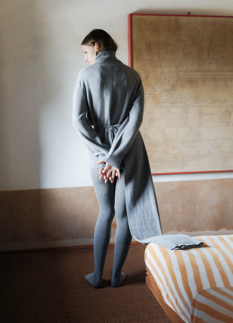 Pure Cashmere Maxi High Neck Sweater