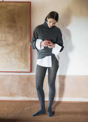Pure Cashmere Maxi High Neck Sweater