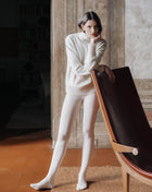 Pure Cashmere Maxi High Neck Sweater