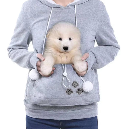 2023 Trendy Cat Lovers Hoodie with Ears & Cuddle Pouch - Cozy Kangaroo Pullover Sweatshirt for Pets
