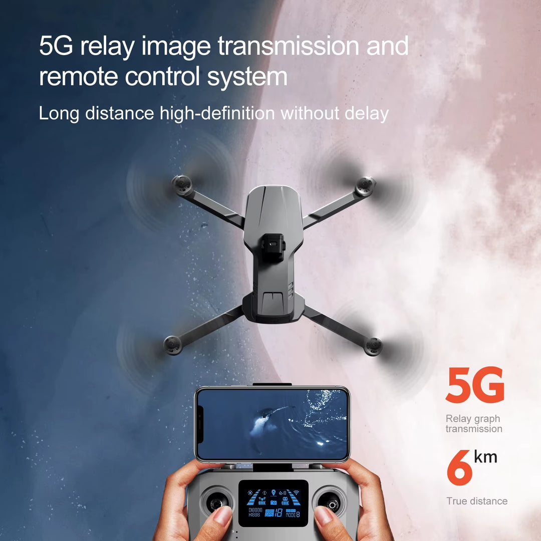 S1 55 8K GPS Quadcopter Drone with Dual 4K Cameras and 500G Payload Capacity for Professional Aerial Photography