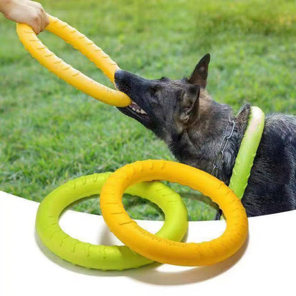 Indestructible Dog Ring Toy - Perfect for Fetch, Chewing, and Training for All Dog Sizes!