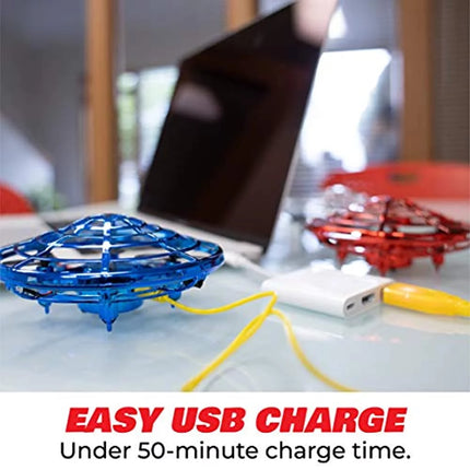 Exciting Scoot Duo Aerial Mini Drones - Hand Operated UFOs with LED Lights for Endless Fun!