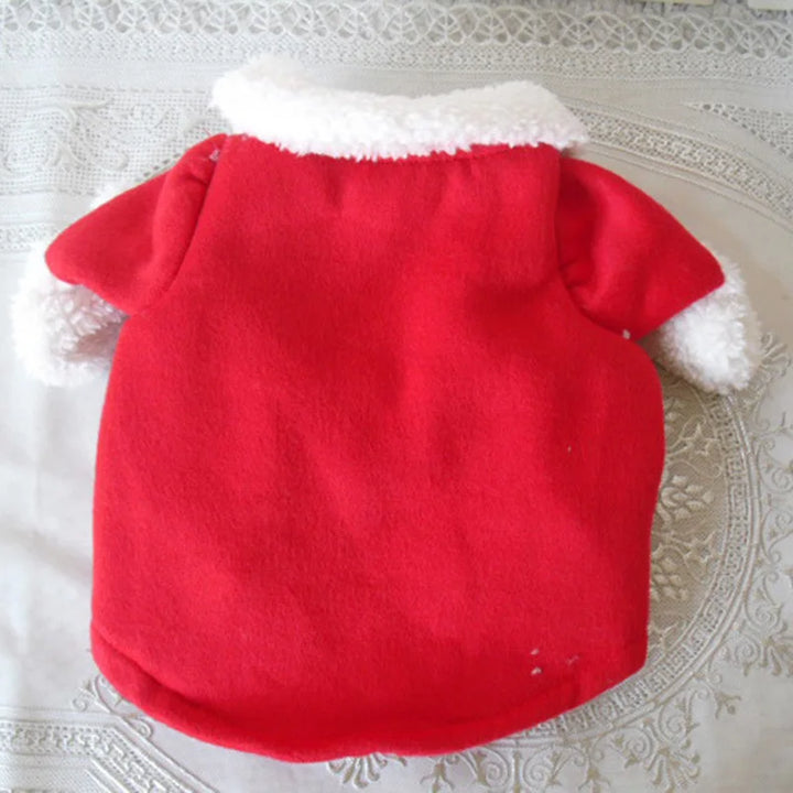 Adorable Christmas Cat Costumes - Funny Santa Claus Outfits for Small Cats and Dogs - Perfect for Holiday Celebrations!