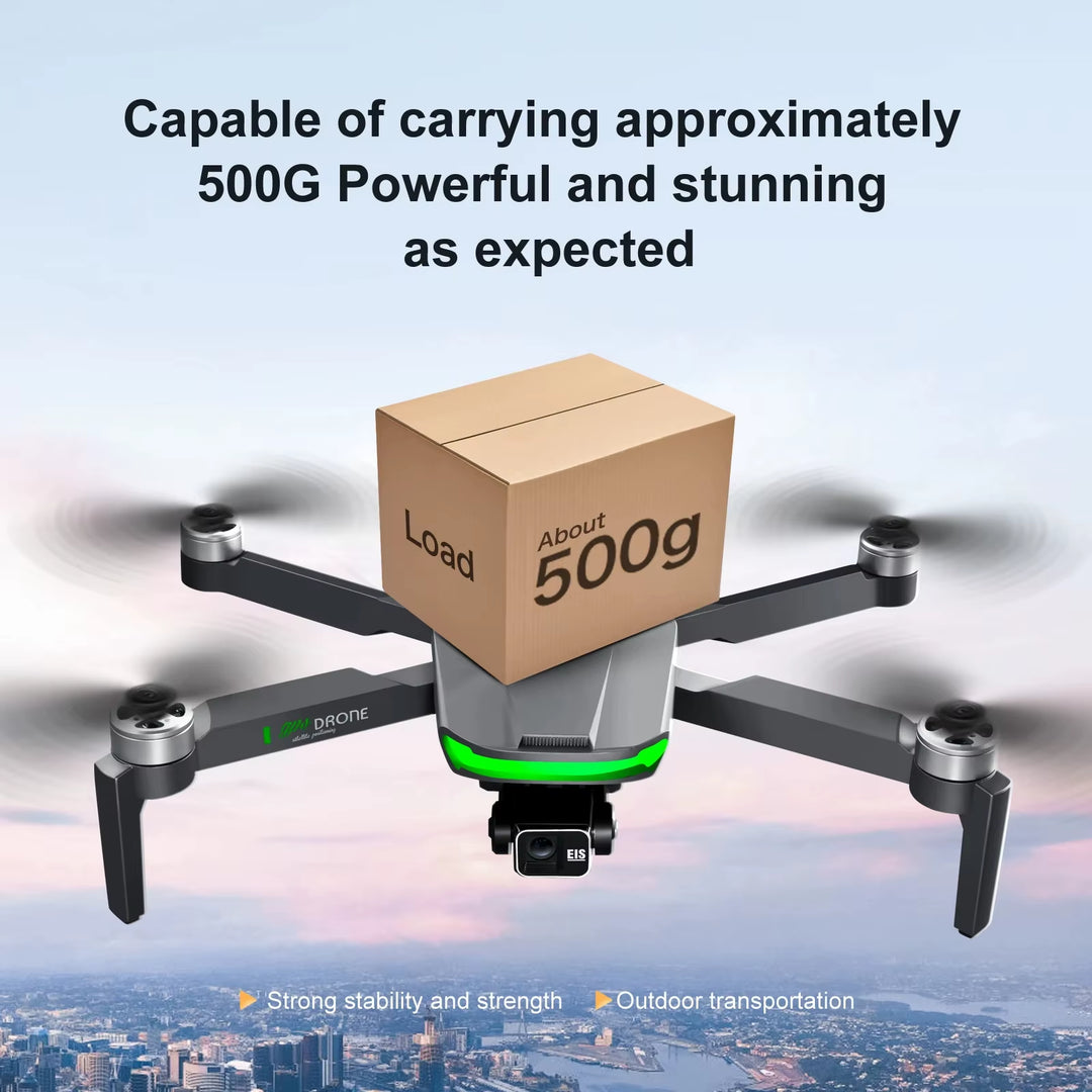 S1 55 8K GPS Quadcopter Drone with Dual 4K Cameras and 500G Payload Capacity for Professional Aerial Photography