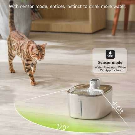 4L Wireless Cat Water Fountain Auto Sensor Drinking Fountain for Cats Dog Drinker Pet Water Dispenser Accessories