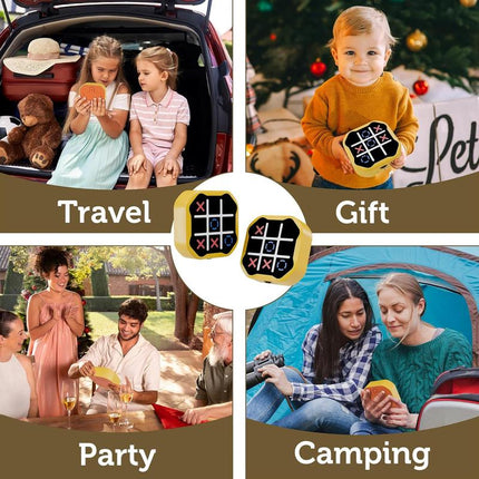 Ultimate 3 in 1 Electronic Tic Tac Toe Game - Silent Mode, Portable Learning Toy for Kids & Adults, Compact Design for Strategic Thinking Skills