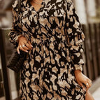 Khaki Leopard Print / S