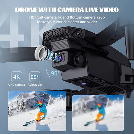 Experience the Thrill of Flight with Our 4K RC Mini Drone - Ideal for Beginners and Kids, Featuring Live Camera and WiFi FPV Support!