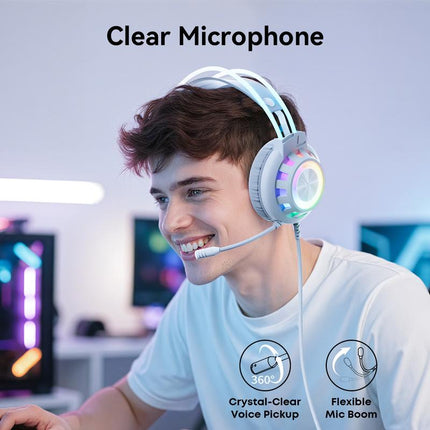 TAGRY TRONICX G3 Wired Gaming Headset - Enhanced 50mm Drivers, ENC Microphone, 7.1 Surround Sound, USB-A, Ideal for PC/PS5/Switch (Not Compatible with Xbox)
