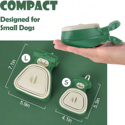Effortless Dog Waste Cleanup: Portable Pooper Scooper with Waste Bag Attachment for On-the-Go Pet Owners