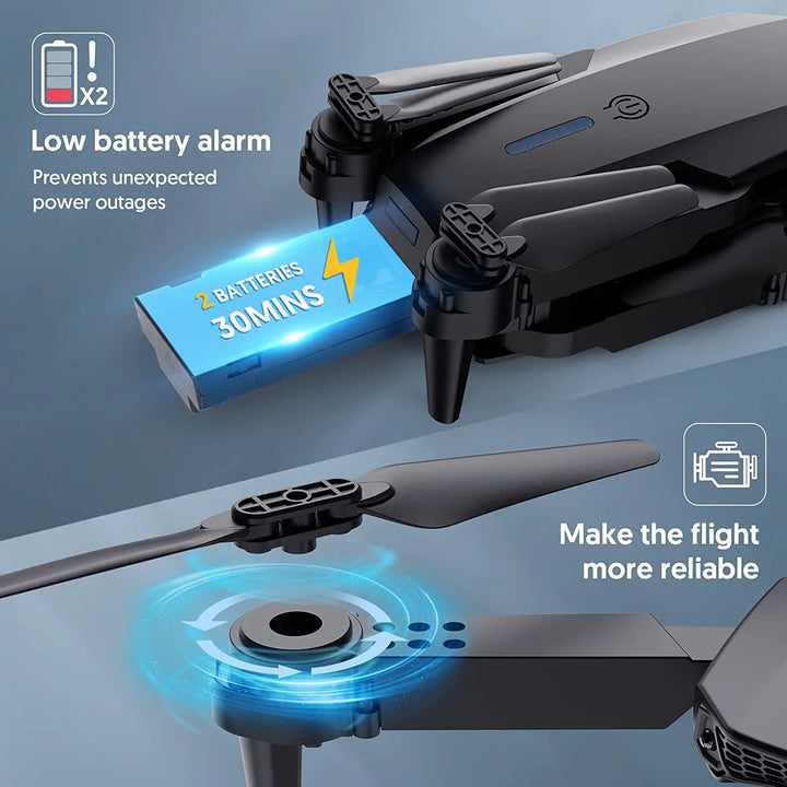 Experience the Thrill of Flight with Our 4K RC Mini Drone - Ideal for Beginners and Kids, Featuring Live Camera and WiFi FPV Support!