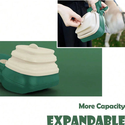 Effortless Dog Waste Cleanup: Portable Pooper Scooper with Waste Bag Attachment for On-the-Go Pet Owners